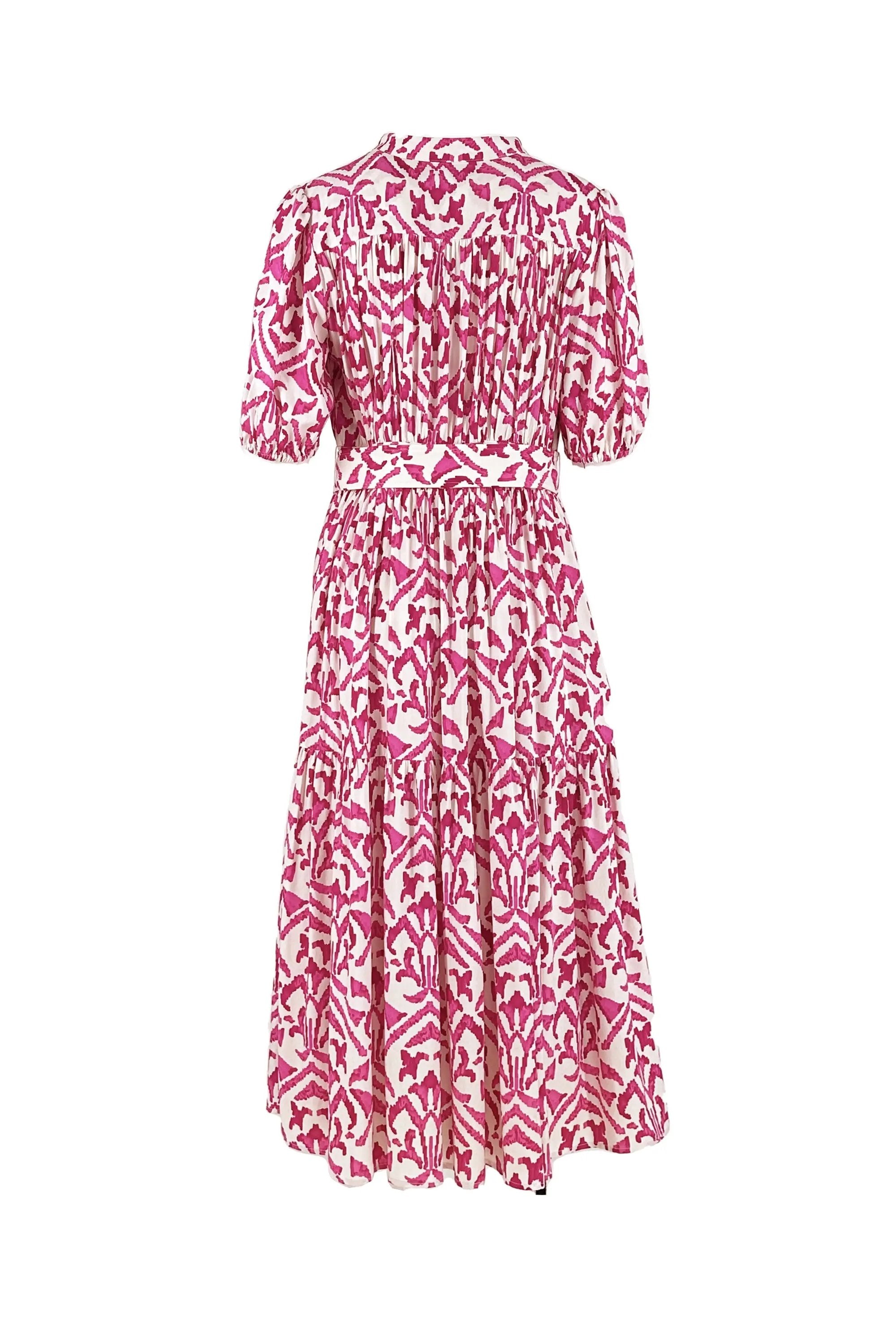 Women's Summer Elegant Sweet Printed V-neck Dress ULA